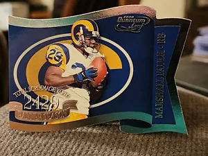 2000 Marshall Faulk Quantum Leaf Banner Season /2429 Rams #BS-7 HOF - Picture 1 of 2