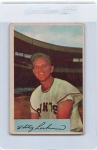 1954 Bowman #153 Whitey Lockman Giants VG/EX *1480 - Picture 1 of 2