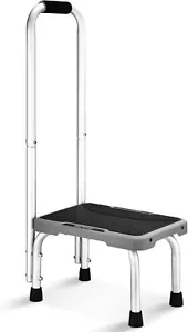 Aluminum Step Stool with Handle for Elderly, Lightweight Step Stools for Adults - Picture 1 of 1