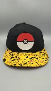 Official Pokemon Character Pikachu Snapback Hat Cap YOUTH Pokeball 2016 Nintendo - Picture 1 of 9