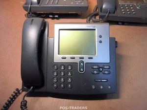 Téléphone PoE unifié Cisco CP-7940G 7940 SIP professionnel VoIP INCL COMBINÉ + SUPPORT - Photo 1/4