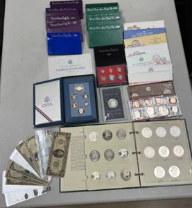 HUGHE Estate Lot-Includes Everything You See; Mixed Silver & Proof Set, Prestige - Picture 1 of 10