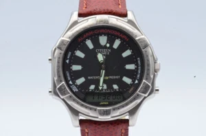 Citizen Quartz Vintage Men's Watch 38MM Digital Analog Wrist Watch T011-313216 - Picture 1 of 9