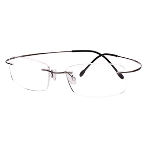 Lentes transparentes con montura de anteojos flexibles sin montura de titanio puro Beison Luxury - Imagen 1 de 31