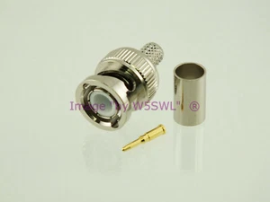 BNC Male Crimp Coax Connector RG-8X LMR240 2-Pack by W5SWL - Picture 1 of 1