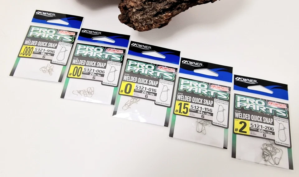 Owner Welded Quick Snap 5121 Gr. 2 1,5 0 00 000 8-27kg 6 Stück UL Karabiner OVP