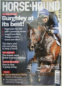 Caballo Y Hound- The Equino Interés Revista 12 Septiembre 2013 Burghley Especial - Imagen 1 de 1