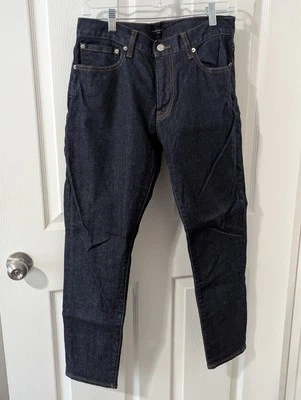 Pantalones de mezclilla Club Monaco súper ajustados para hombre talla 32x30 azul oscuro lavado Foto 1 de 4
