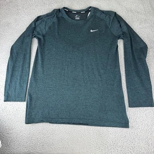 Nike Shirt Mens Xxl Green Dri Fit Run Fast Live Fearless Long Sleeve Running - Picture 1 of 12