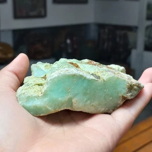 398Gr Top Natural CHRYSOPRASE Rough Green Rocks Crystal Healing - Picture 1 of 14