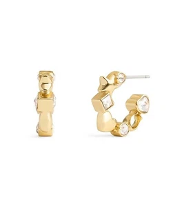 NEU COACH KUNSTSTEIN SIGNATUR STERN CHARM HUGGIE OHRRINGE - Bild 1 von 3