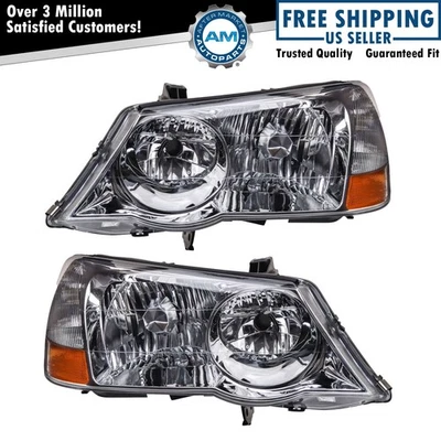 Headlight Assembly Set Fits 2002-2003 Acura TL AC2518102 AC2519102 - Image 1 of 4