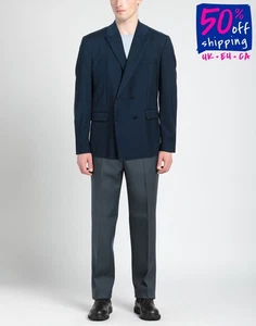 RRP€542 LOW BRAND Wool Blazer Jacket Size 4 / XL Double-Breasted Made in Italy - Picture 1 of 6