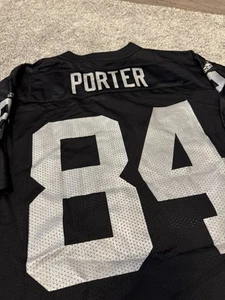 Early 2000’s Retro Oakland Raiders Jerry Porter Wide Receiver Jersey Home Size L - Picture 1 of 4