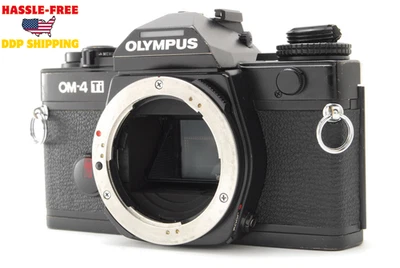 Probado [como nuevo] Olympus OM-4 Ti Titan negro 35 mm SLR cuerpo de cámara fotográfica de JAPÓN Foto 1 de 4