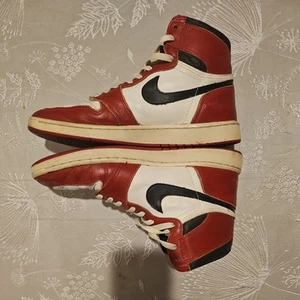 1985 ORIGINAL VINTAGE Nike Air Jordan 1 Size 11.5 Chicago White Black Red OG - Picture 1 of 13