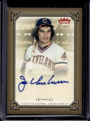 2004 Fleer Greats Joe Charboneau Authentic Auto #GBA-JC Indians - Image 1 of 2