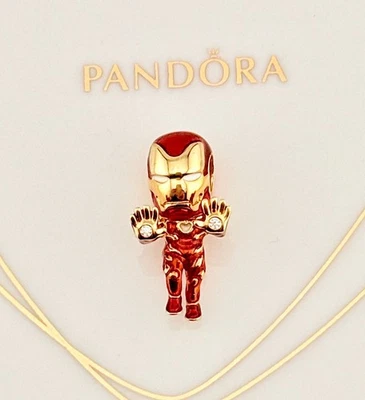 New Genuine Authentic Pandora x Marvel The Avengers Iron Man Charm 760268C01 - Image 1 of 4
