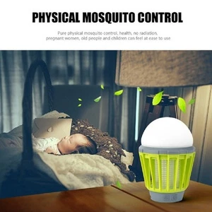 Rechargeable 2-in-1 LED Camping Lantern Bug Zapper Mosquito Repellent Lamp IPX6 - Picture 1 of 25