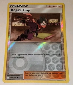 Pokemon - Koga's Trap - 177/214 - Reverse Holo - Unbroken Bonds - NM - Picture 1 of 2