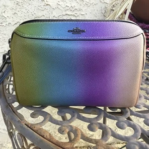Coach Mini Bennett Crossbody Shoulder Bag Purse Rainbow Ombre 91456 - Picture 1 of 13