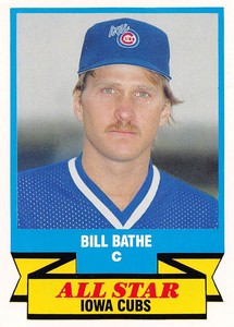 Bill Bathe 1988 CMC Triple A All-Stars 1  Iowa Cubs  Baseball Card