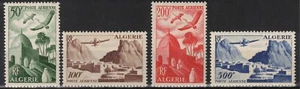 TIMBRE ALGERIE POSTE AERIENNE SERIE N° 9/ 12 NEUFS ** GOMME SANS CHARNIERE - Imagen 1 de 2