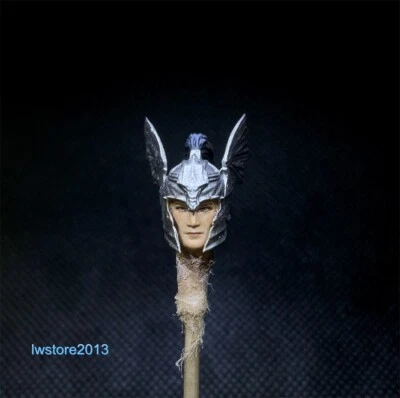 Casco cabeza de guerrero 1:18 esculpido tallado para figura de acción masculina de 3,75" juguetes corporales Foto 1 de 4