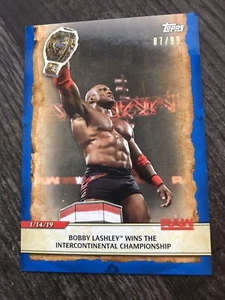 2020 Topps WWE RAW  Bobby Lashley #35  Blue /99 Soft Corners See Photos - Picture 1 of 8