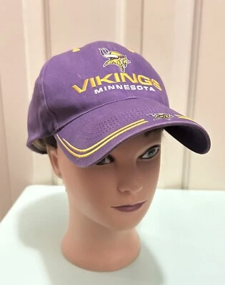 Vintage Minnesota Vikings Twins Enterprise Adjustable Strapback Hat - Image 1 of 4