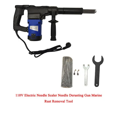 110V Electric Needle Scaler Needle Derusting Gun Marine Rust Removal Tool - Image 1 of 4