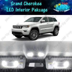 White LED Interior Lights Package for 2011 - 2018 2019 2020 Jeep Grand Cherokee - Foto 1 di 11