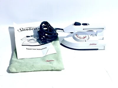 Plancha de viaje Sunbeam excelente estado usada con bolsa de viaje Foto 1 de 4