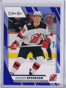 2023-24 O-Pee-Chee Damon Severson Blue Border Parallel Card #211 - Picture 1 of 2