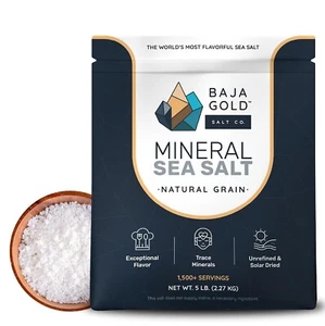 Baja Gold Sale Marino Minerale Biologico Grano Naturale Sacchetto da 5 Lb - Foto 1 di 6