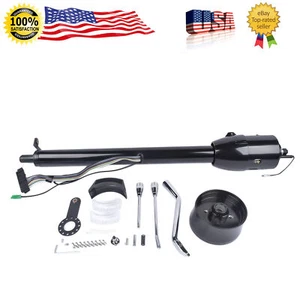 Street Hot Rod Stainless Tilt Steering Column 30" Chrome Column Shift Automatic - Foto 1 di 13