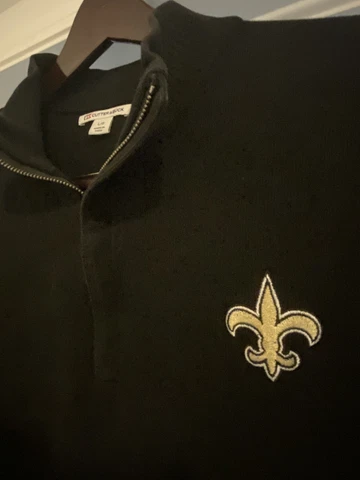 New Orleans Saints 1/4 Zip Sweater / Large Cover