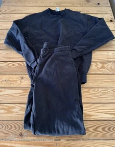 Los Angeles Apparel USA Baumwolle 14 Unzen schwer Herren Jogginghose Set Größe M schwarz N7 - Bild 1 von 15