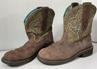 Ariat Fatbaby Heritage Harmony Cowboy Boots Womens 10B Brown Leopard 10015363