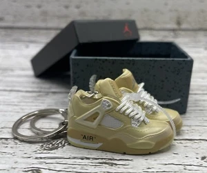 Schlüsselanhänger 3D weiß Basketball Sneaker Paar mit Box Mini Geschenk Sneakerhead - Bild 1 von 1