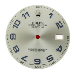 Original Men's Rolex Datejust II 116300 116334 Silver & Arabic Blue S/S #G12 - Picture 1 of 8