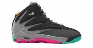 Reebok The Blast Basketball Shoe Black Gray Pink Alamo Mens 10.5 10003387 IF4765 - Picture 1 of 7