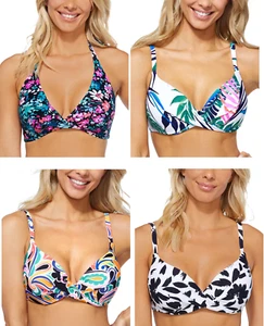 NWT Island Escapes Women's Bikini Halter Push Up Swim Size 8-14 $60 12HL925 - Picture 1 of 9