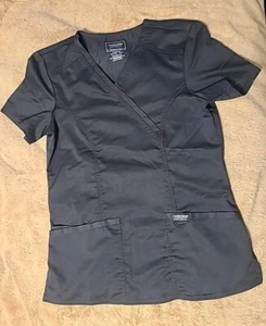Authentic SM Cherokee Workwear Core Stretch Gray Top Unisex Pockets Brand - Picture 1 of 3