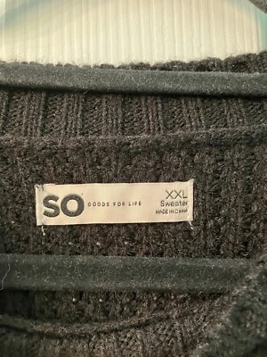 Suéter tejido coctelera negro para mujer marca So Goods For Life talla XXL Foto 1 de 4