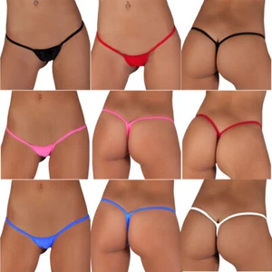 5er Pack Damen Sexy Erotik Micro G-String Tanga Dessous Unterwäsche Höschen - Bild 1 von 20
