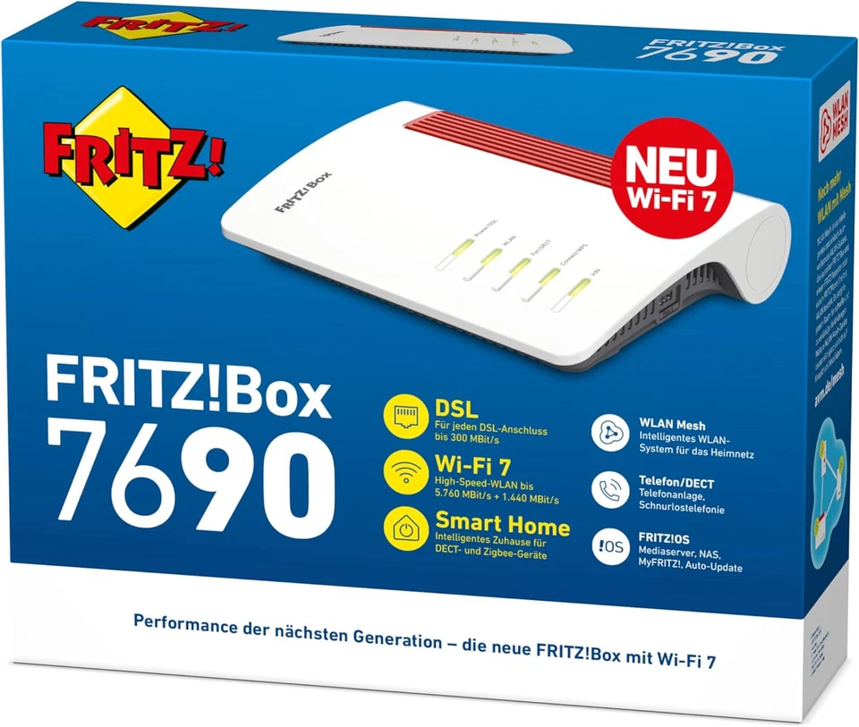AVM WLAN Router FRITZ Box 7690 Router 20003057 WLAN