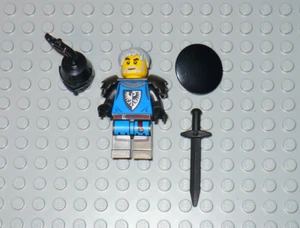 LEGO Castle Black Falcon Knight captain hero minifigure sword round shield 10305 - Picture 1 of 1