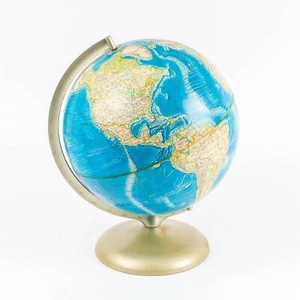 Vintage 1978 Rand McNally 12" Topographic Raised Relief Globe - Picture 1 of 10