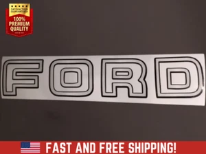 TAILGATE DECAL fits 1992-1996 OBS Ford F150. F250, F350 Silver/Black TOP QUALITY - Picture 1 of 4